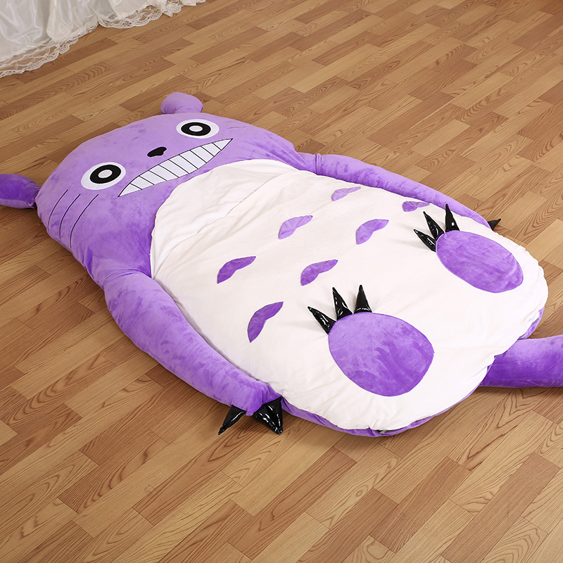 床垫懒人紫色龙猫睡垫双人单人睡袋卡通榻榻米懒人沙发