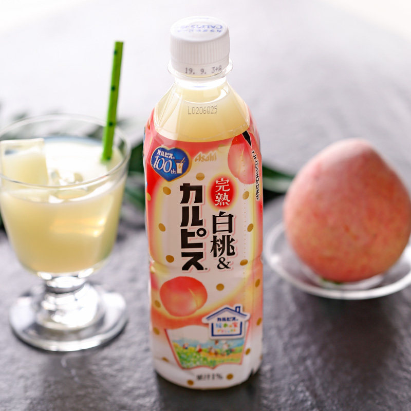 日本进口饮料可尔必思 calpis 白桃味果汁乳酸菌饮料500ml