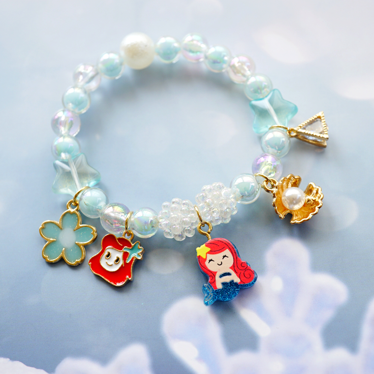 儿童卡通手链kt公主玩具美人鱼独角兽手串女孩手链