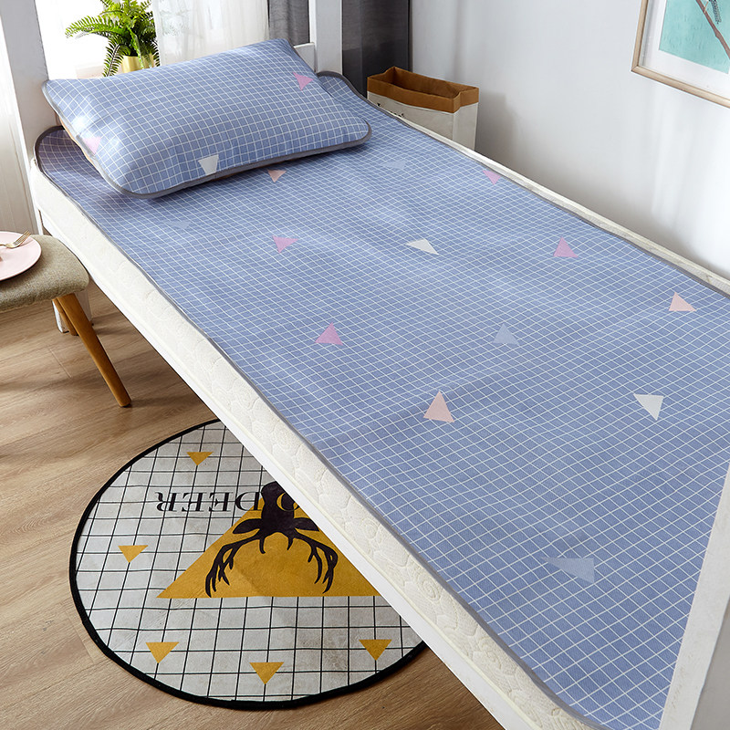 学生宿舍凉席单人床冰丝折叠上下铺冬夏两用席子09m1210米