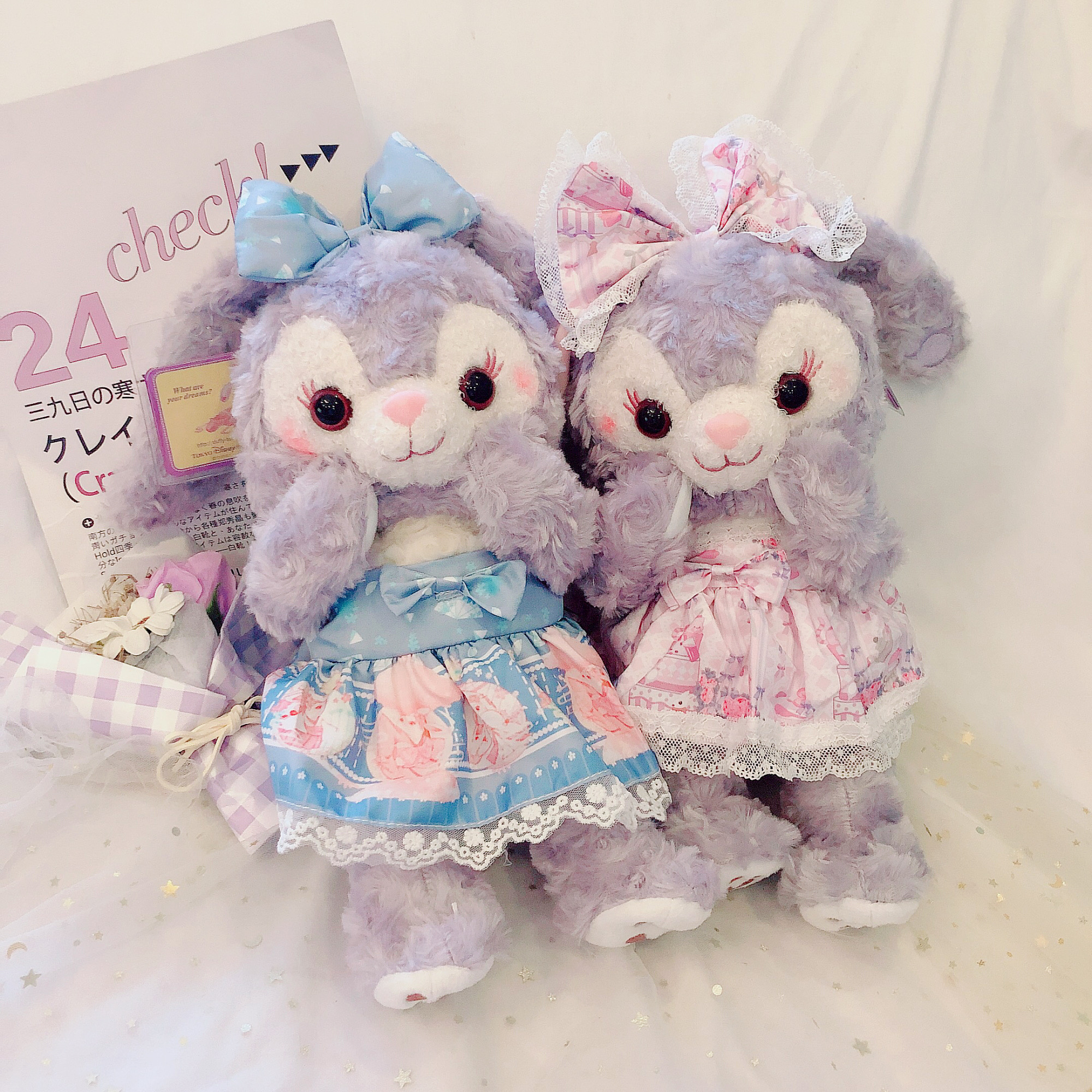 星黛露公仔骨架衣服款兔子毛绒玩具史黛拉兔迪士尼玩偶娃娃礼物女