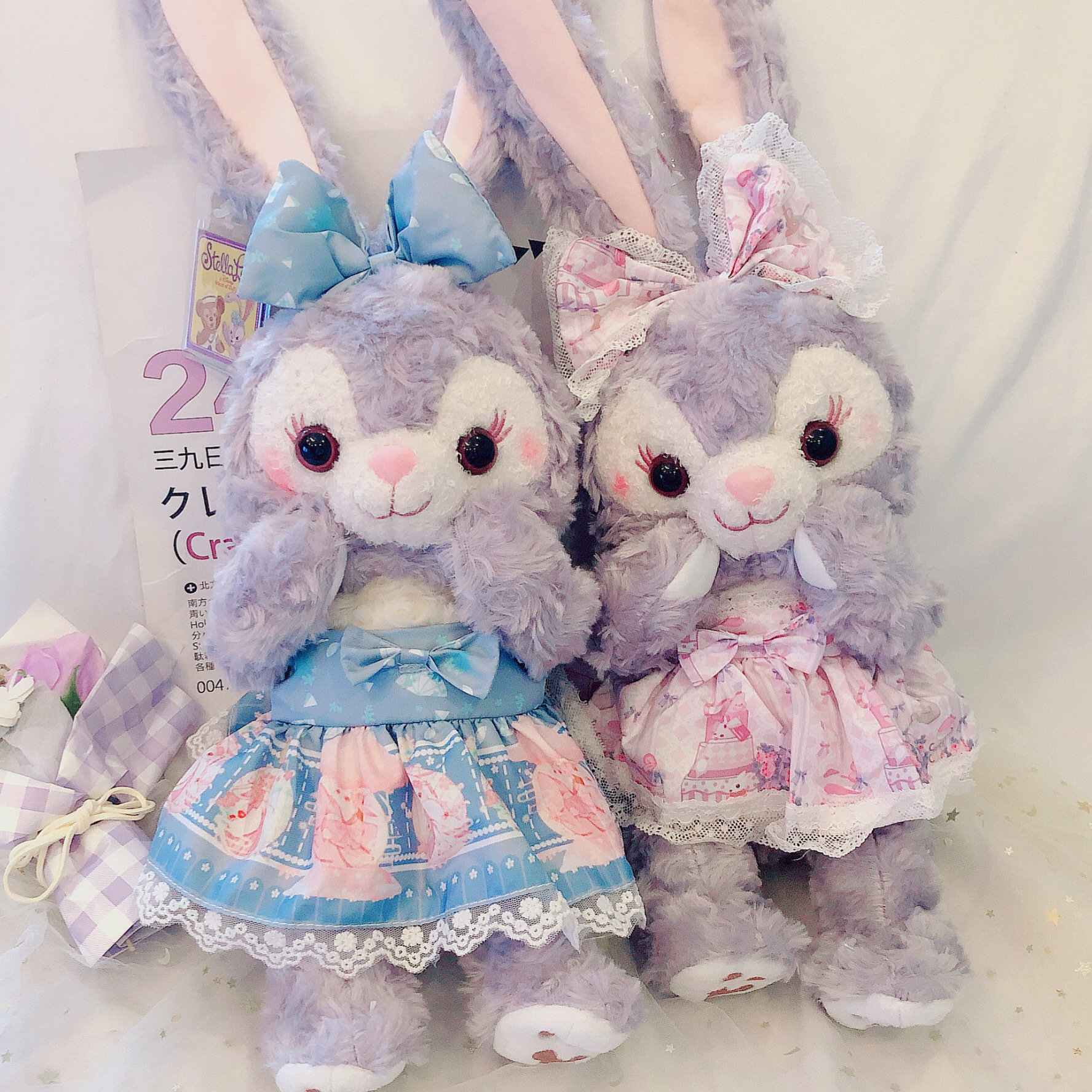 星黛露公仔骨架衣服款兔子毛绒玩具史黛拉兔迪士尼玩偶娃娃礼物女