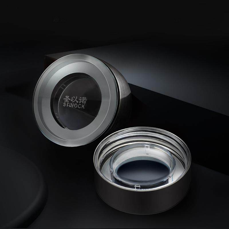 圣以诺正品玻璃杯双层隔热商务泡茶茶杯男士水杯玻璃杯