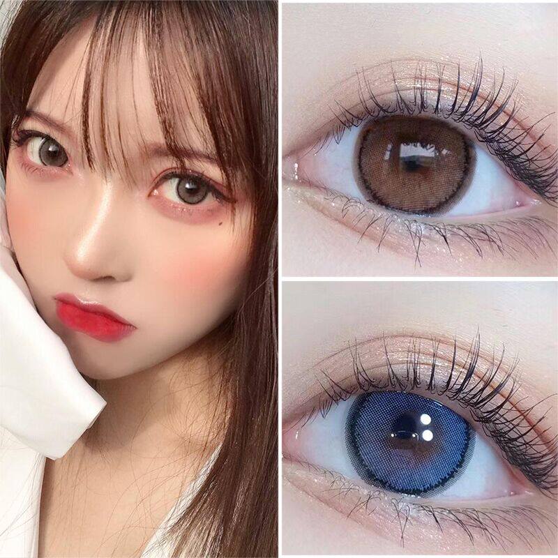 网红同款小直径自然年抛美瞳2片