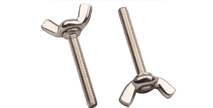 螺丝不锈钢蝶形蝴蝶型羊角螺栓元宝手拧蝶型m4m5m6m8螺栓