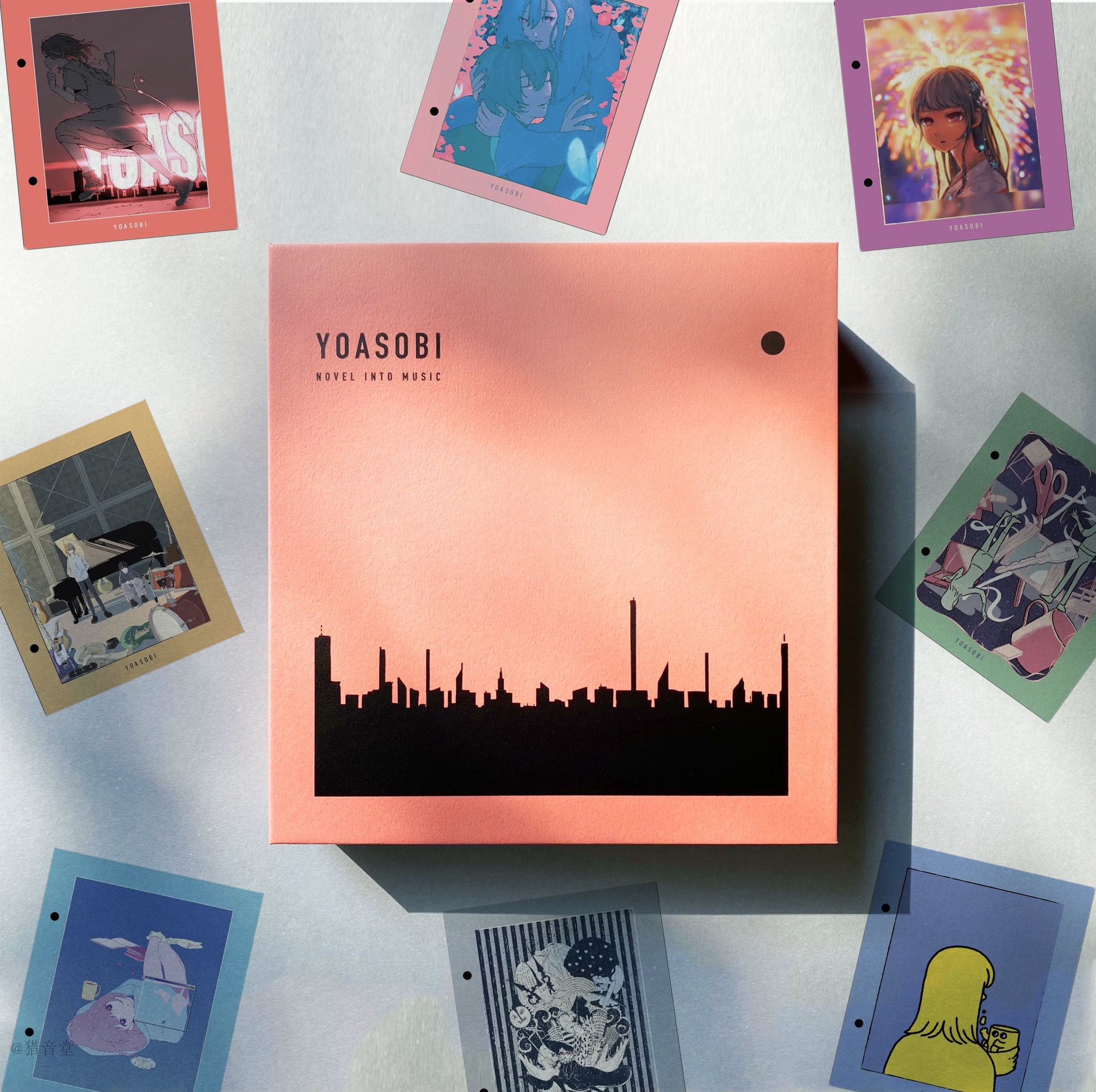 yoasobi the book 2,thebookoflove 现货yoasobi完全限定thebook特典活页书签box动漫挂件