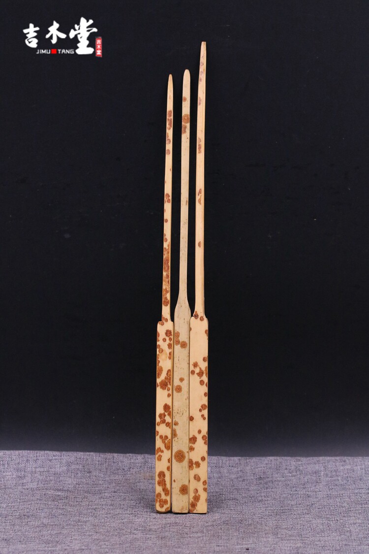 吉木手工手工制制作云南妃梅鹿竹文玩折扇扇面扇子