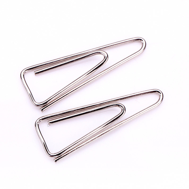 得力回形针0051 金属三角形曲别针 3#办公装订 100枚/盒