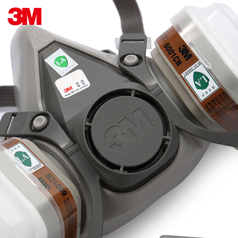 3m防毒面具6200喷漆防护面罩面俱农药化工气体活性炭工业粉尘套装