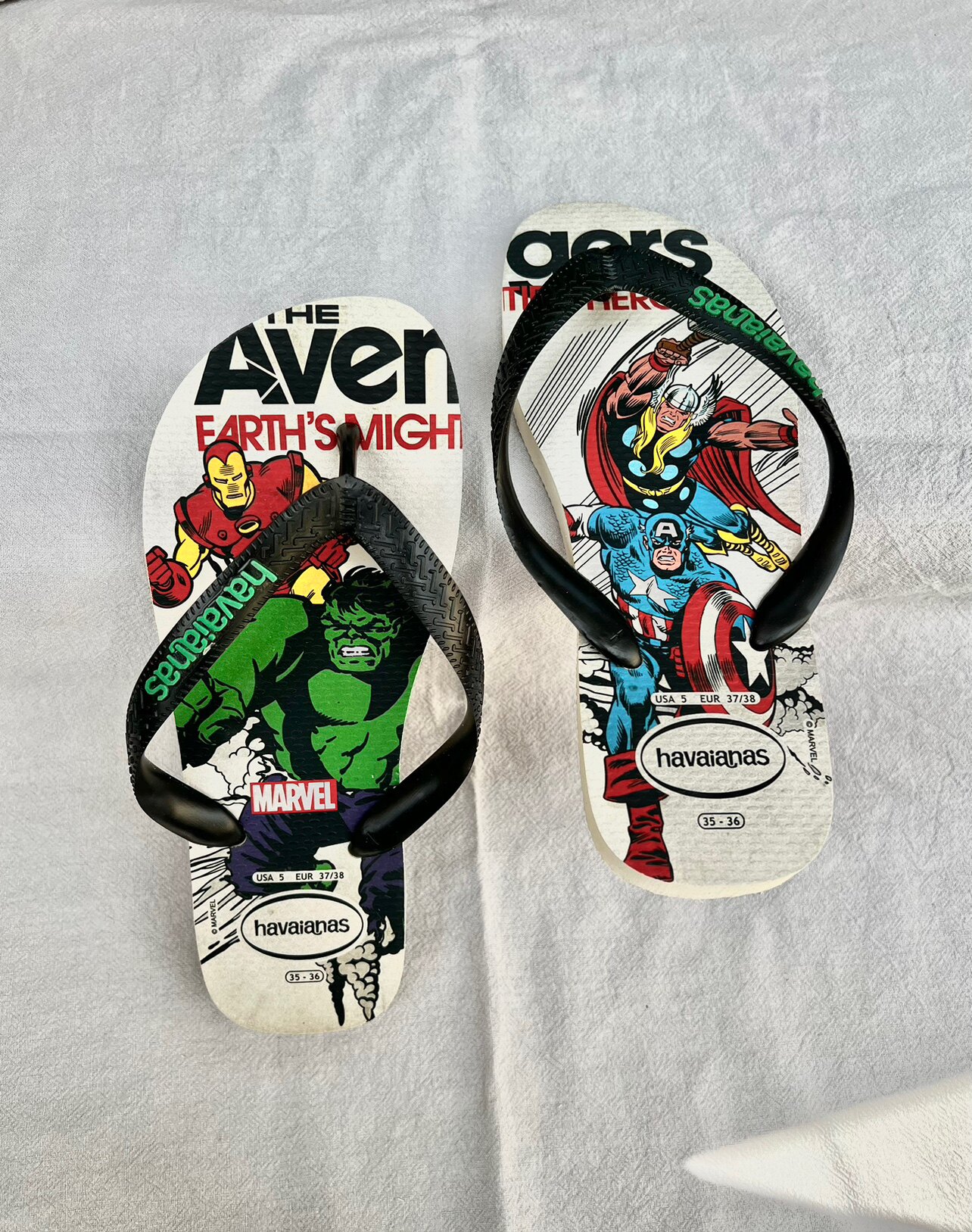 哈唯纳havaianas漫威联名人字拖专柜正品实拍男女同款