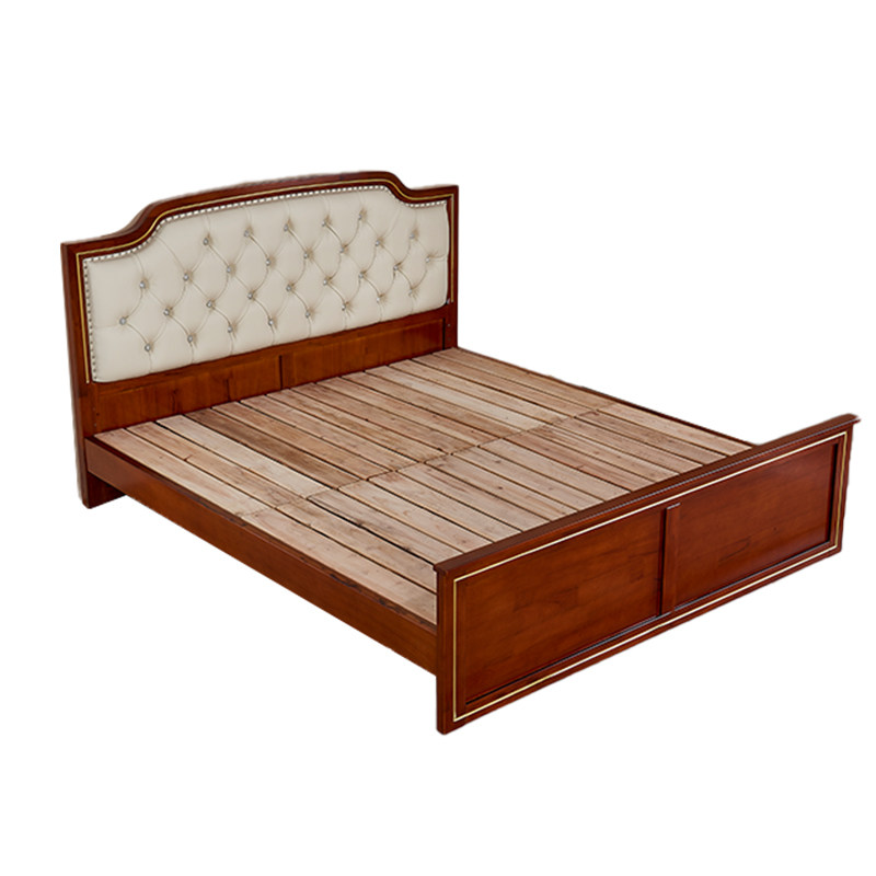 豪爽旭辉厂家直销香樟木床实木欧式1米成人实木床