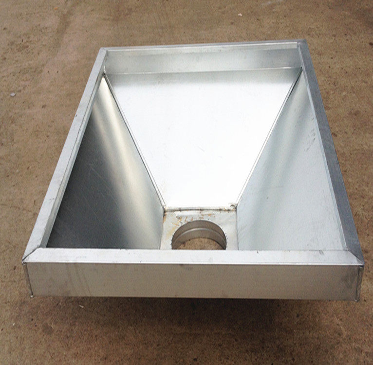 定制镀锌白铁皮吸风罩不锈钢聚气罩通风管道吸气口厨房通风集气罩