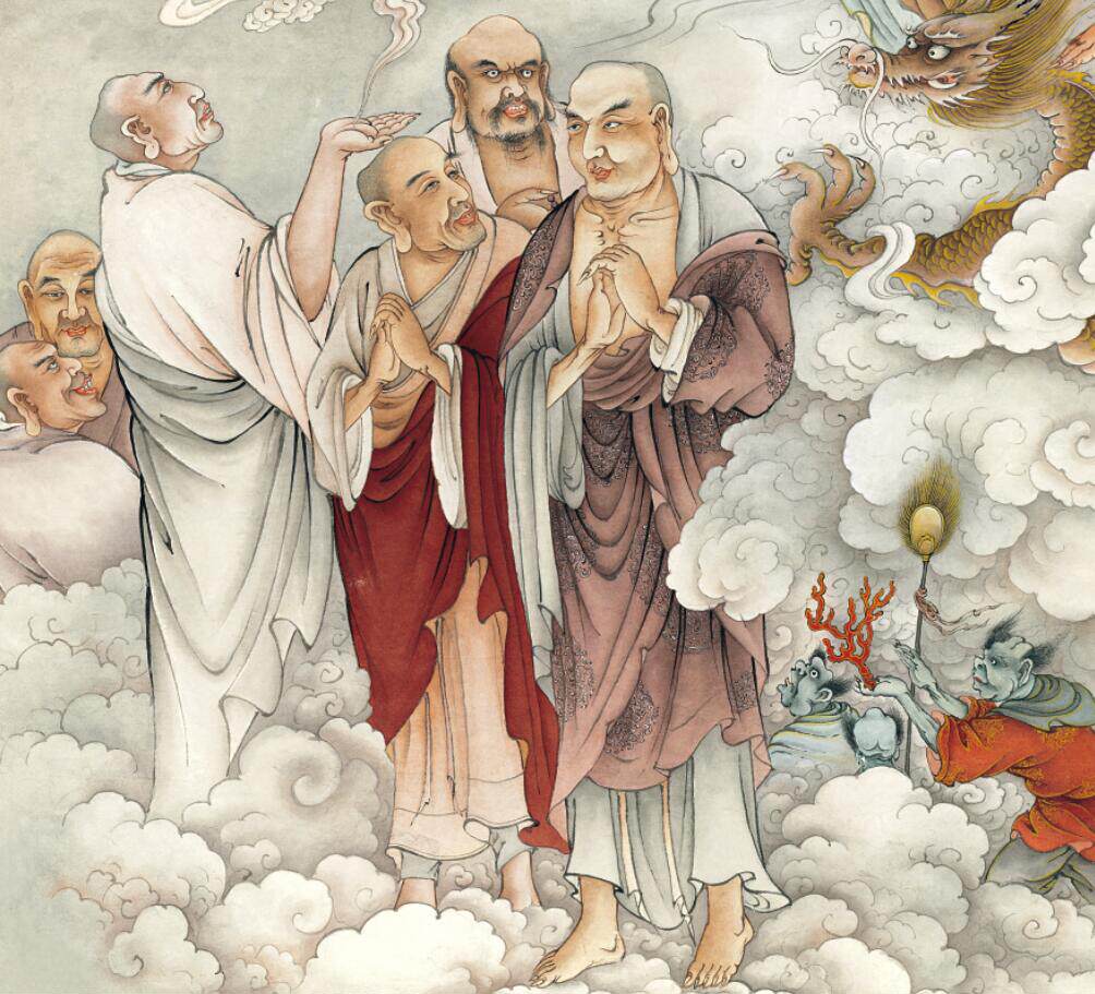 观音菩萨 佛教人物国画 水墨山水画书法工笔字画艺术微喷复制画心