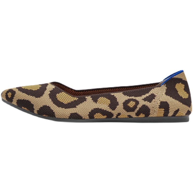 王妃同款针织飞线编织女鞋尖头平底船鞋浅口2022单鞋