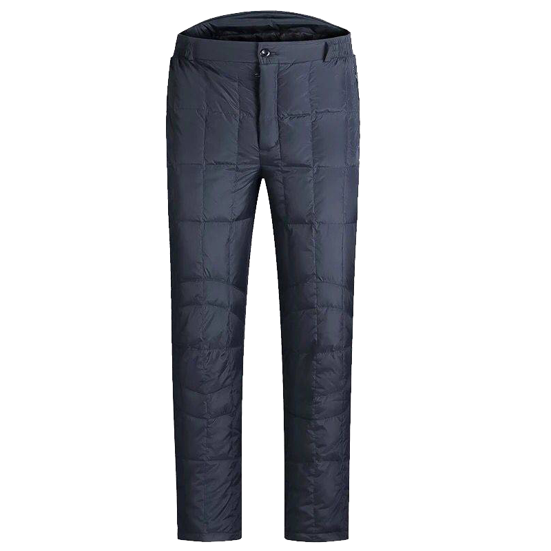 南极人中老年羽绒裤男士内外穿加厚保暖大码加大爸爸高腰大码棉裤