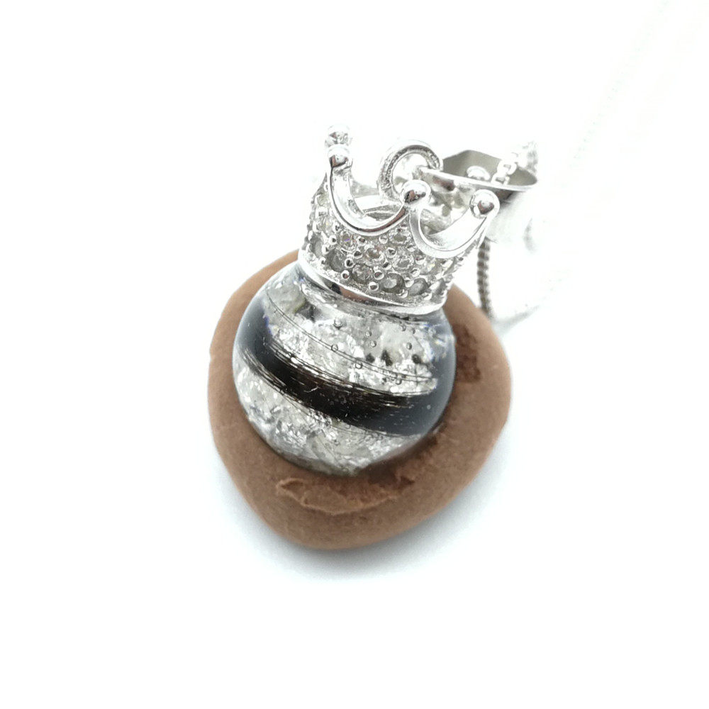 亲子胎毛吊坠纯银胎毛项链胎发挂件婴儿胎发纪念品diy自制胎毛笔