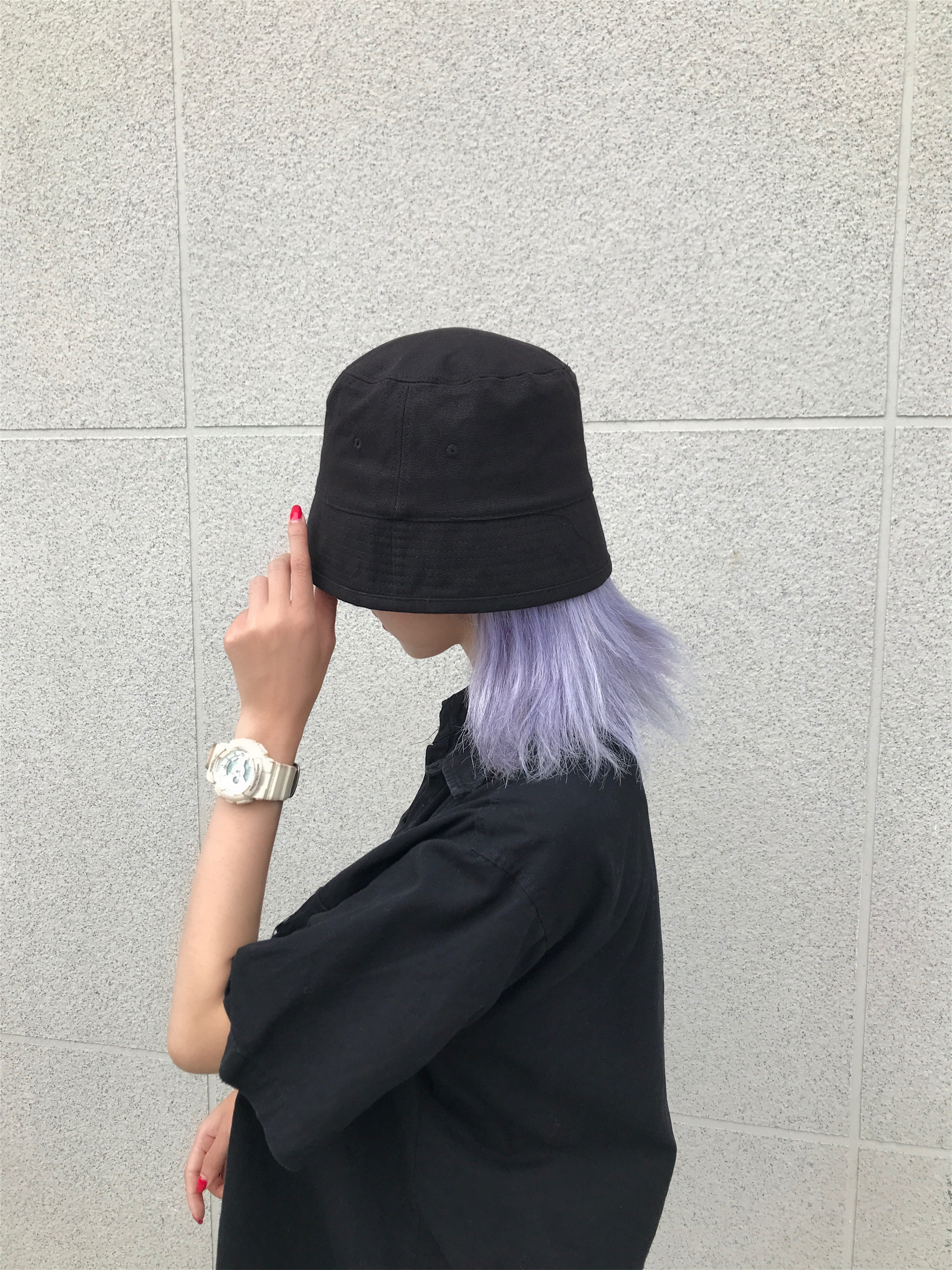 水桶遮脸百搭韩版纯色帽女酷帅偏执男潮渔夫帽子