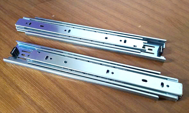 台湾kingslide重型三节可拆钢珠导轨抽屉滑轨导轨