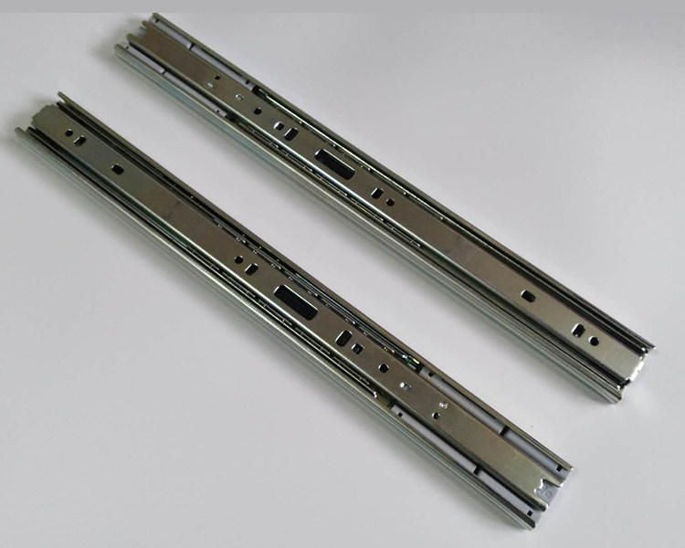 轻型缓冲三节滑轨台湾king slide金丝来得37宽阻尼静音抽屉轨道