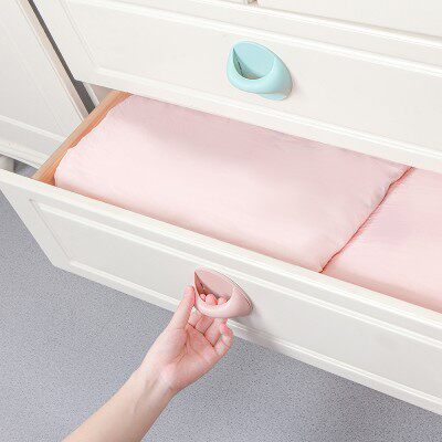 拉手把手家用橱柜抽屉简约衣柜柜门吸盘盘式小拉手