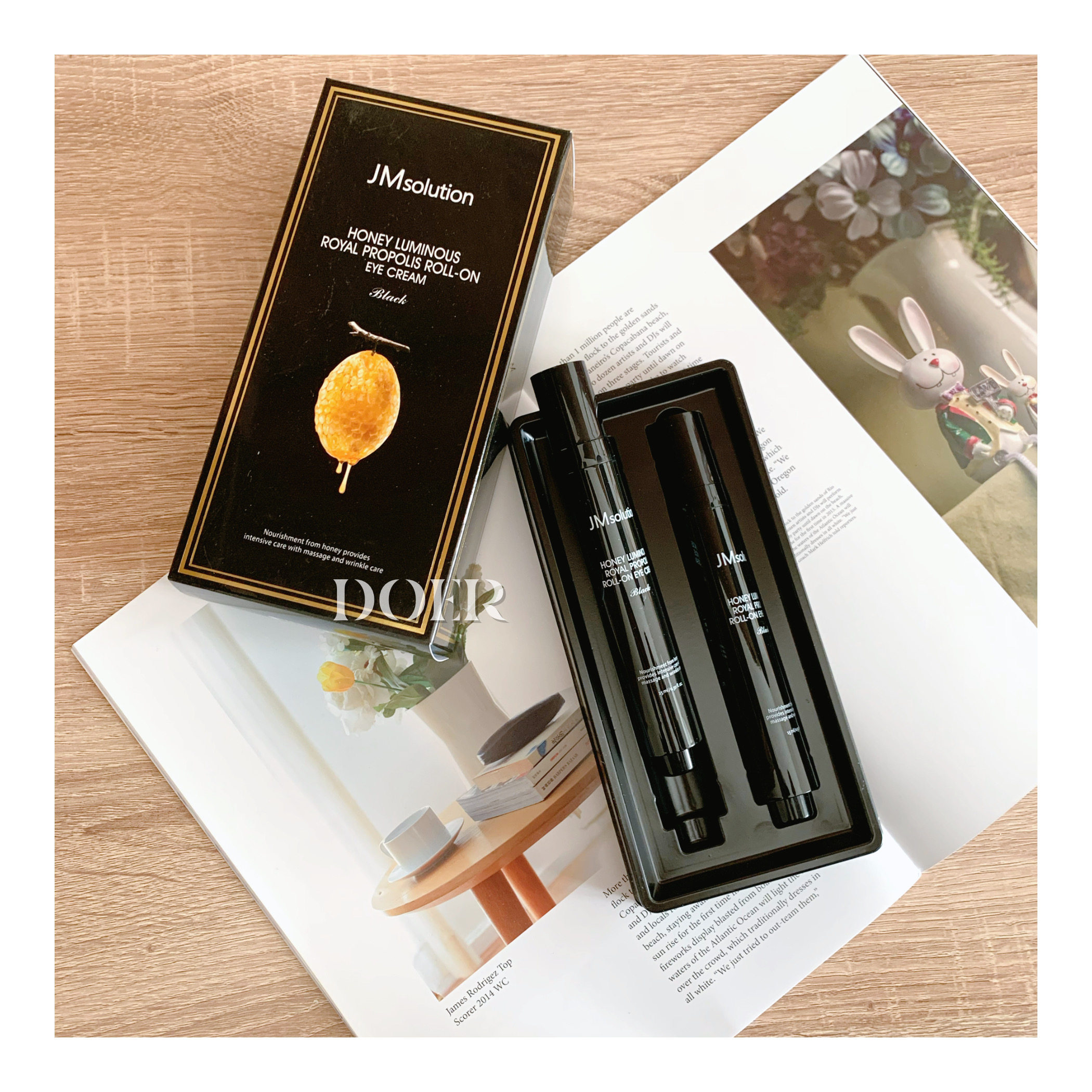 瞎卖价老客福利回馈韩国jmsolution蜂蜜蜂胶滚珠眼霜保湿紧致