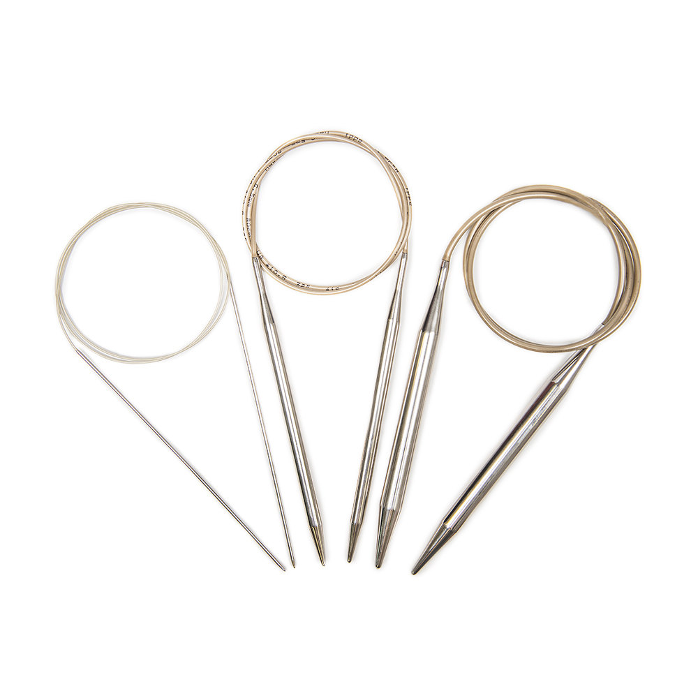 addi10580cm德国进口金属环形毛衣针棒循环帽子针