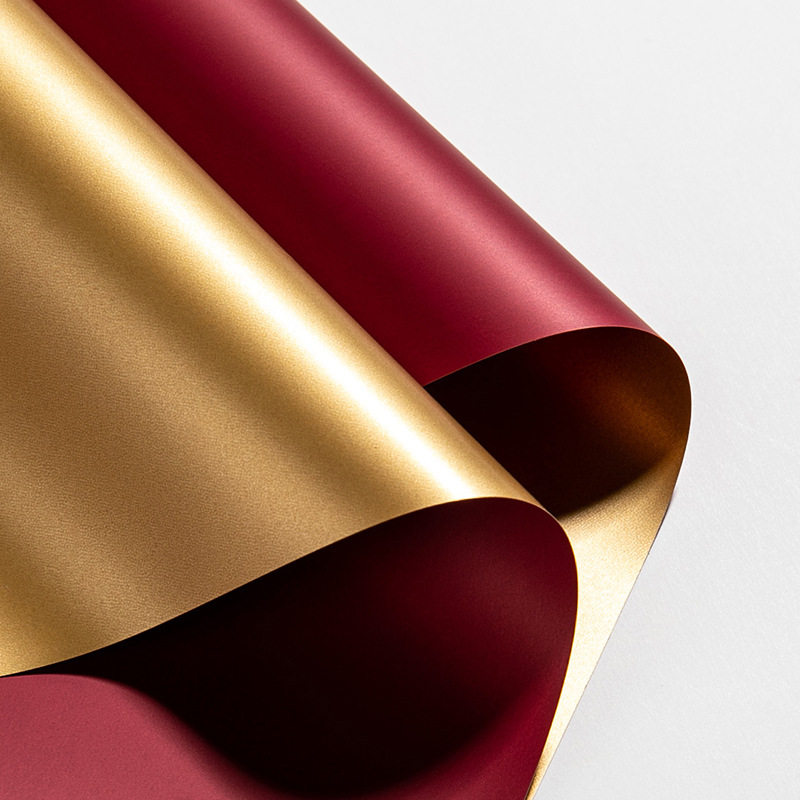 纸 鲜花包装 欧雅纸鎏金纸 花束包装 纸开业花篮花店金色包花纸防水