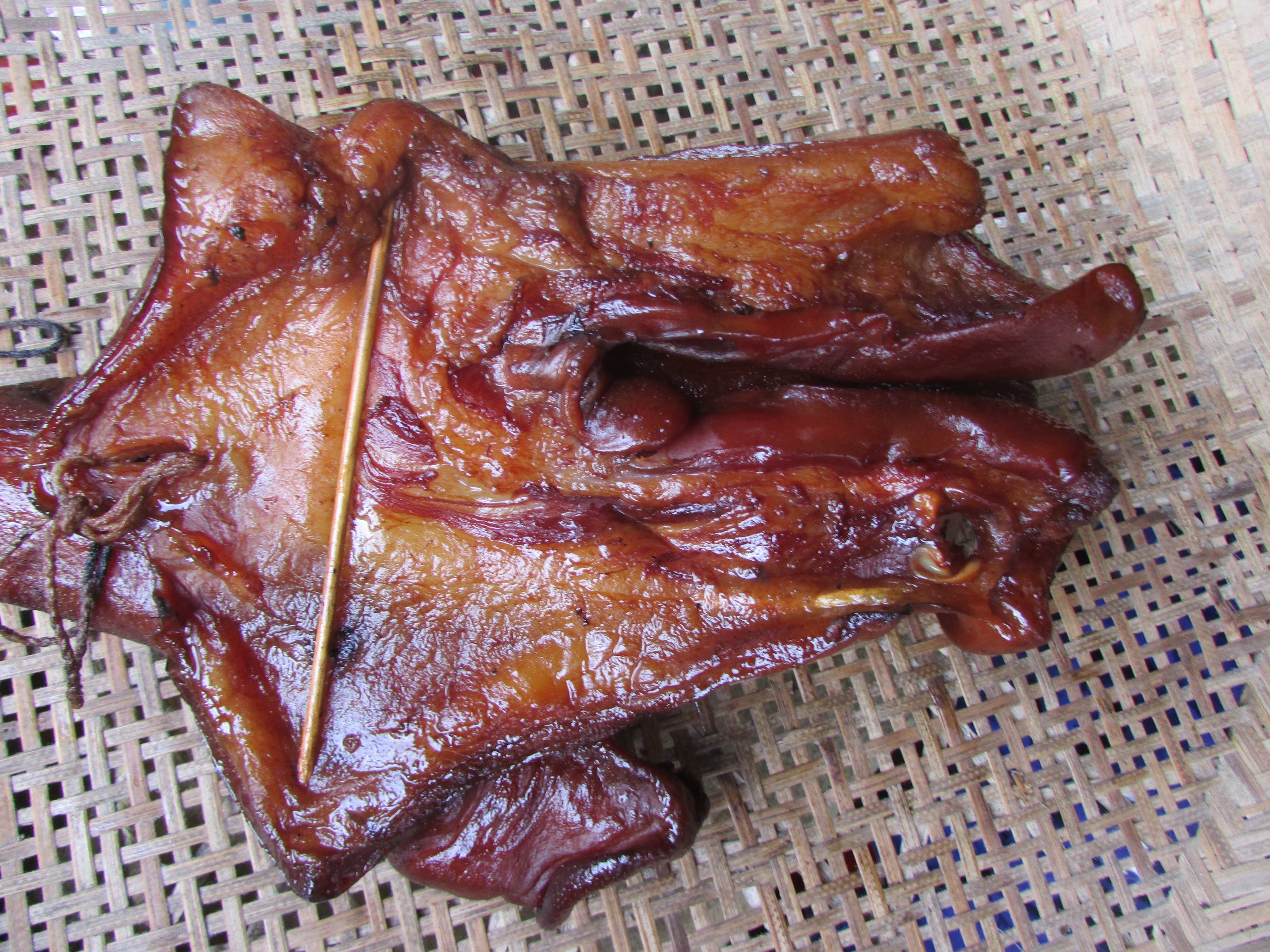 烟熏猪头猪嘴嘴巴特产腊猪湖南500g腌肉