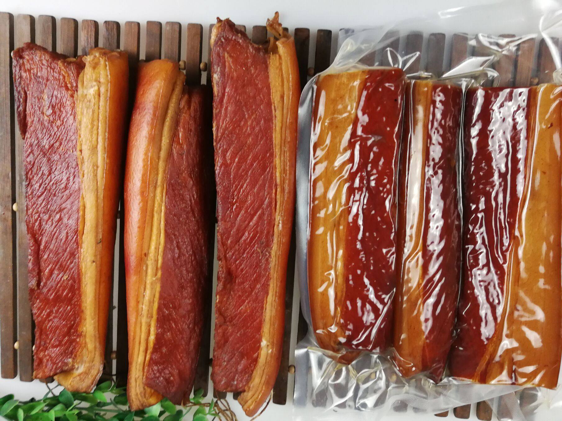 腊肉湖南古法熏制后腿咸肉腌肉特产五花1000g腌肉