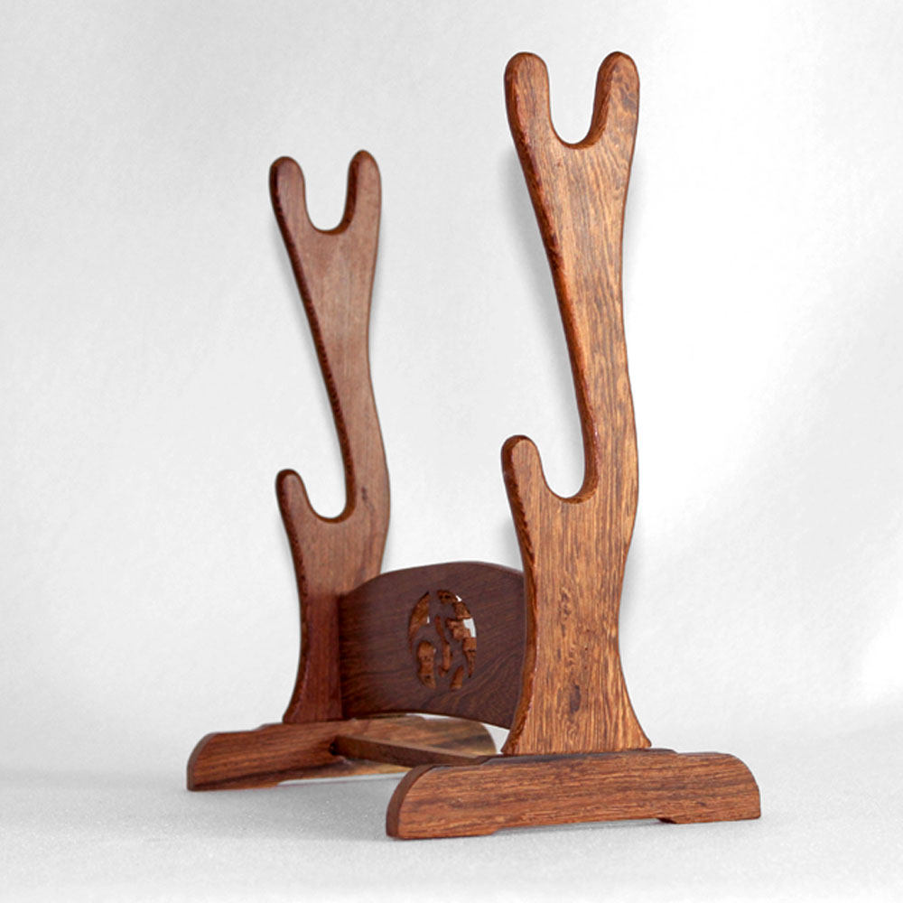 鸡翅鸡翅木木剑架剑实木宝剑架子双层剑托刀托座剑架