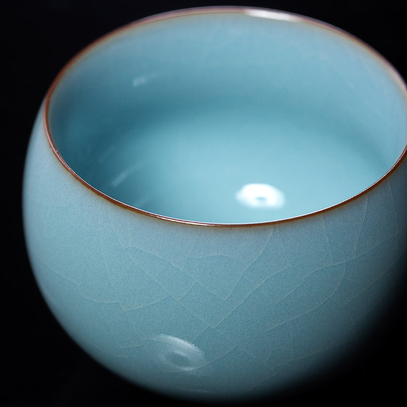 廷怀李廷怀汝窑茶杯陶瓷品茗主人杯单杯汝州汝瓷茶杯