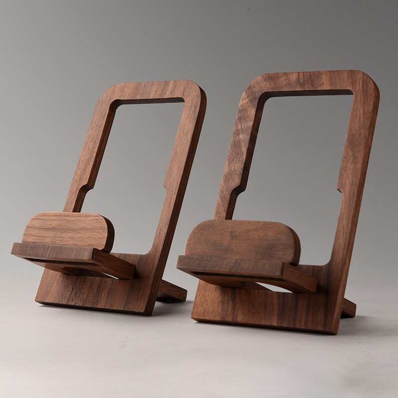 锦格胡桃木架子实木普洱茶叶展示架茶饼支架茶托茶道