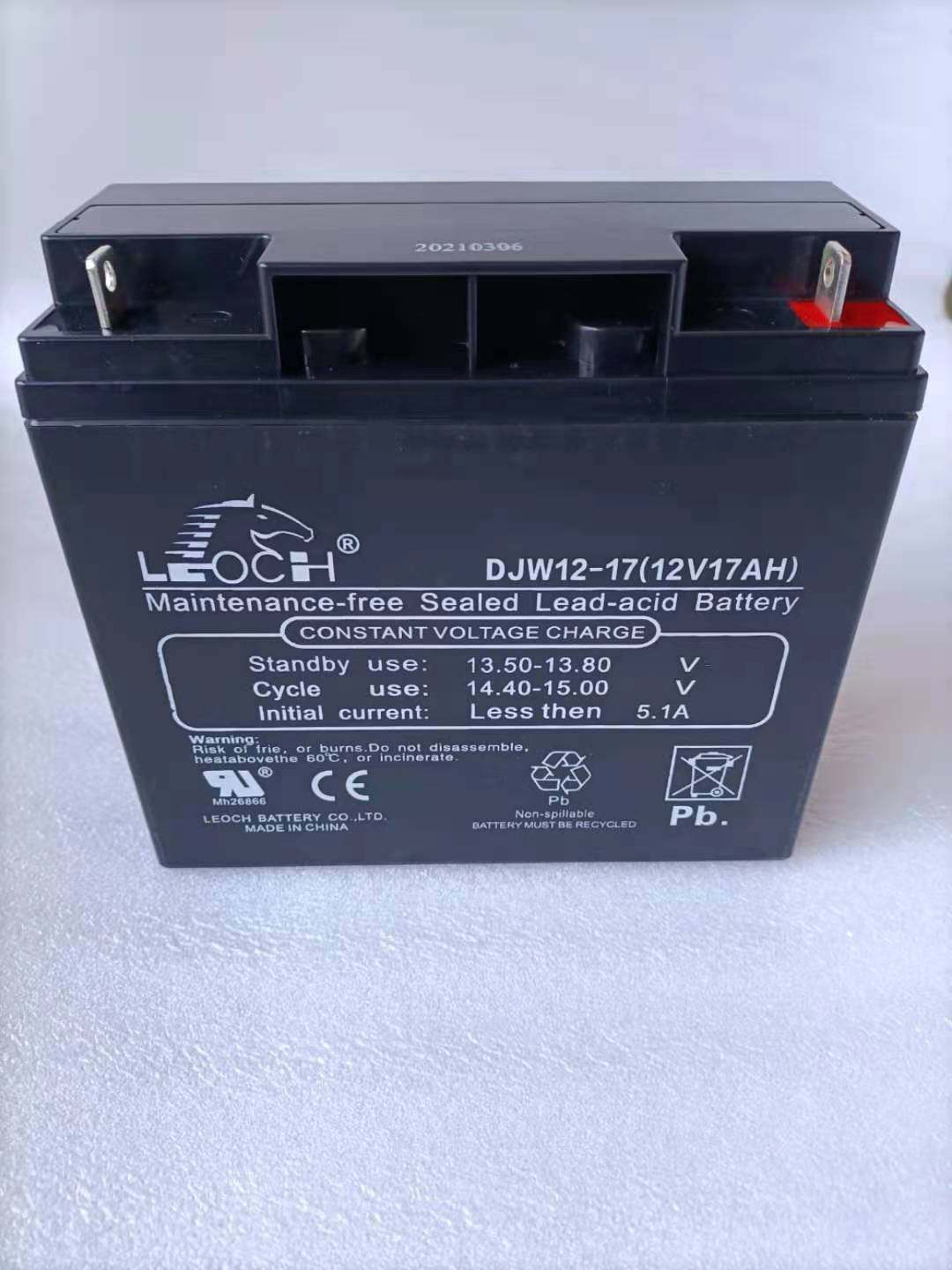 leoch理士蓄电池djw1217通讯电力监控应急12v17ahups维护普通干电池