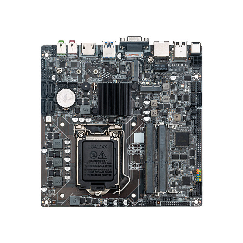 立人h410t迷你itx台式机工业高性能工控主板10代主板