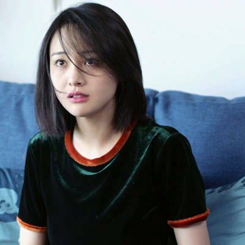 青春斗向真郑爽同款金丝绒短袖tt恤拼色上衣圆领打底衫百搭上衣女