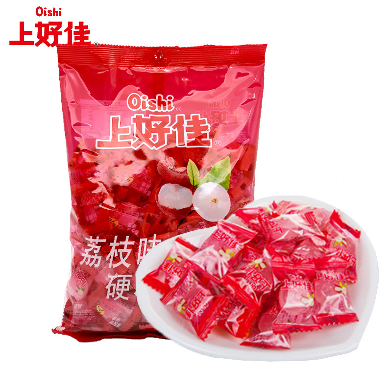 上好佳硬糖500g袋装荔枝味水果味年货糖果零食糖果
