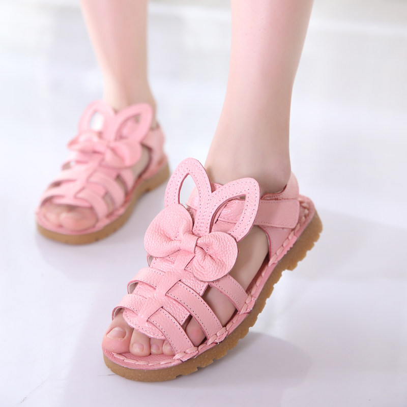 凉鞋鞋子真皮10女孩公主儿童宝宝学生女童夏天凉鞋