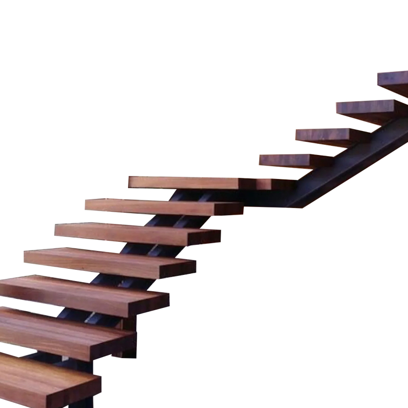 楼梯实木踏步家用别墅木质户外木地板防滑防腐楼梯踏步板