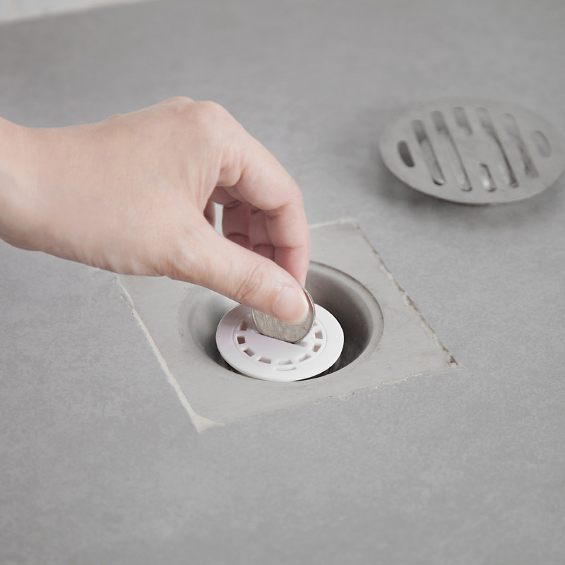 创意下水道防臭地漏盖浴室防堵地漏芯 卫生间圆形防虫内芯盖片
