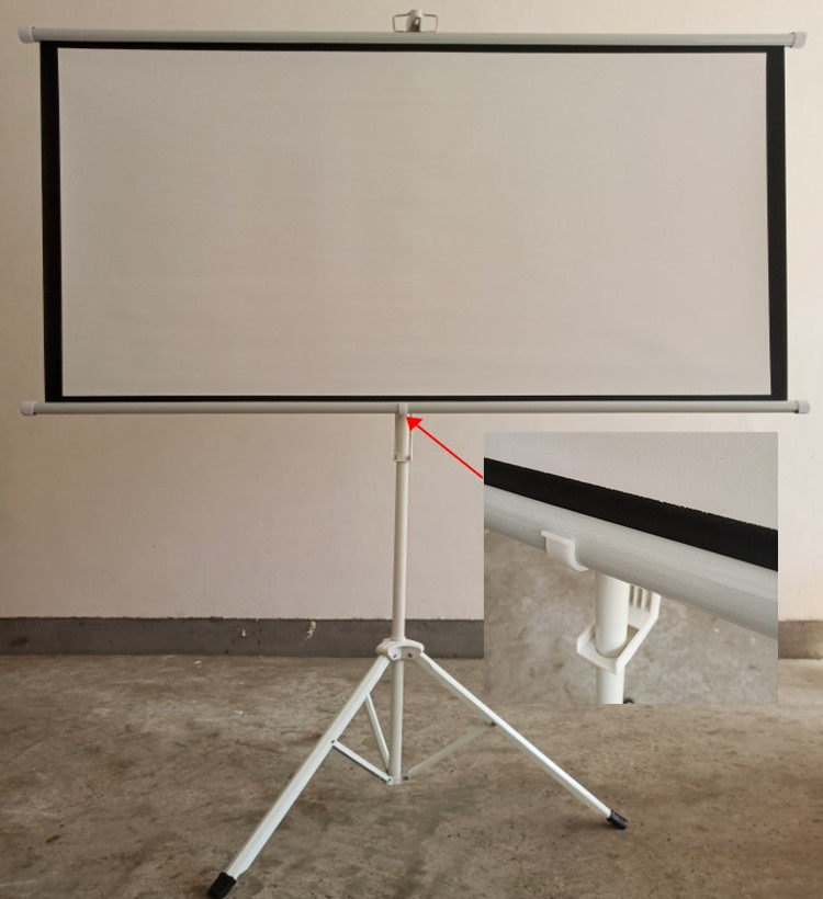 幕布投影投影幕家用高清投影仪投影机安装户外落地幕布