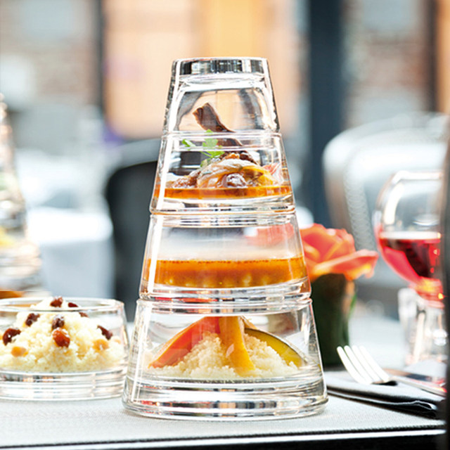 Nobest colorful glass three-layer four-layer glass dessert cup ice cream cup glass bowl dessert salad bowl Nobest colorful glass three-layer four-layer glass dessert cup ice cream cup glass bowl dessert salad bowl