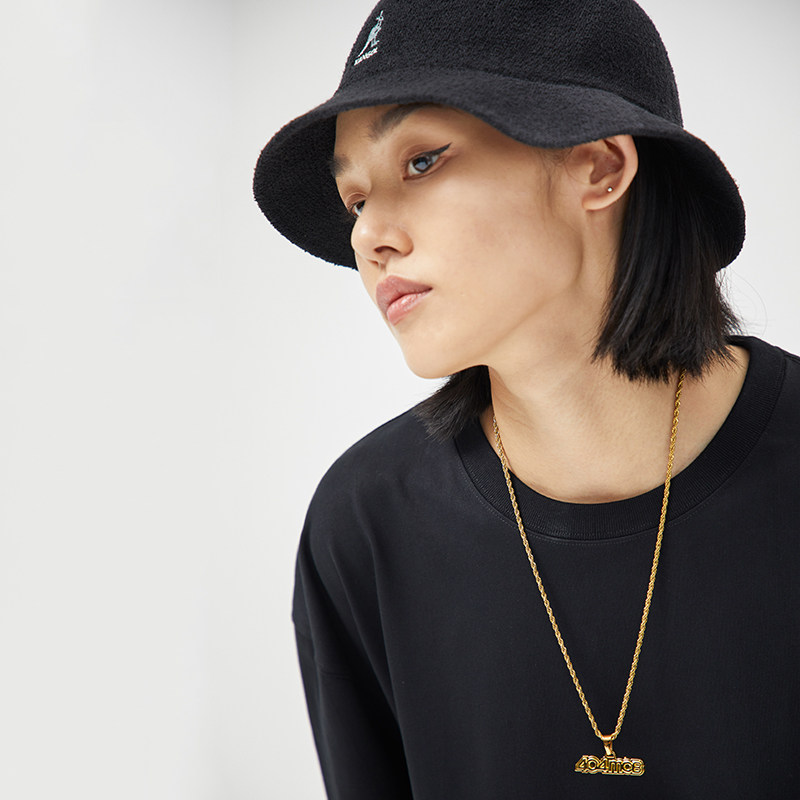 404mob欧美潮牌项链男士嘻哈个性土酷蹦迪嘻哈字母女钛钢情侣饰品