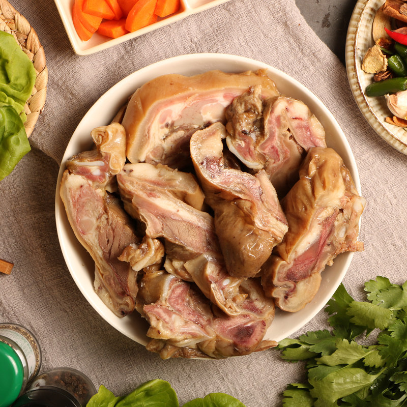 月盛白水羊头500g熟食羊脸新鲜冷冻羊肉类