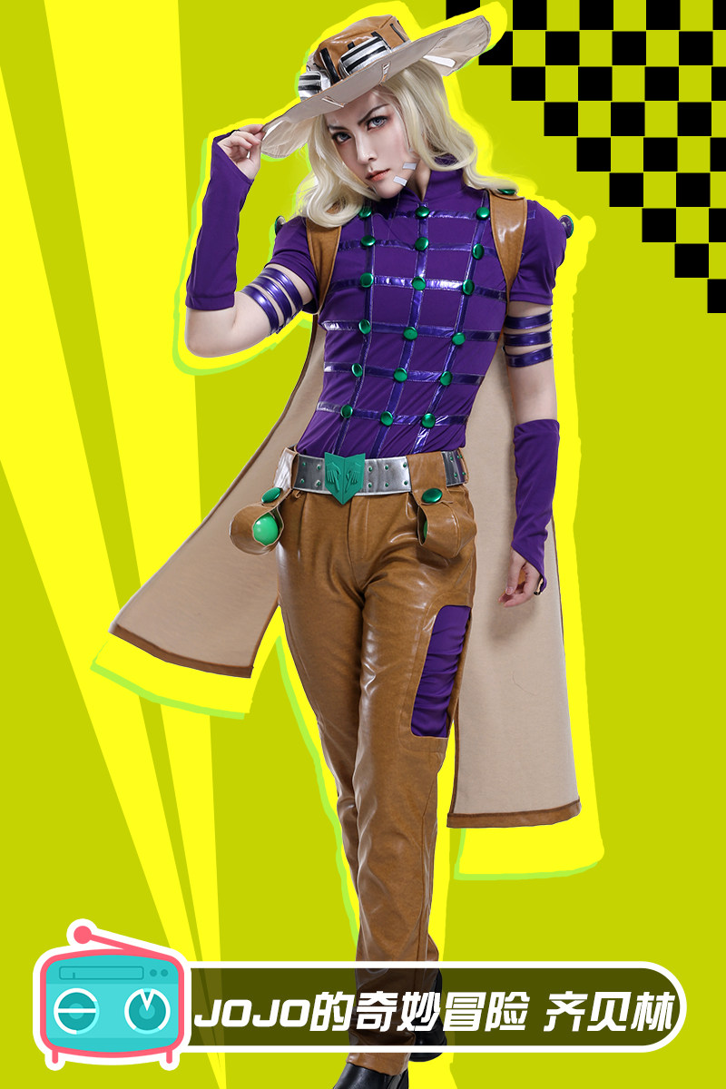 jojo奇妙冒险第七部飙马野郎sbr杰罗贝林cosplaycosplay女装