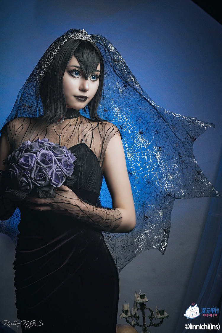 万圣节梅维cos精灵旅社mavis吸血鬼新娘黑色礼服cosplay女装