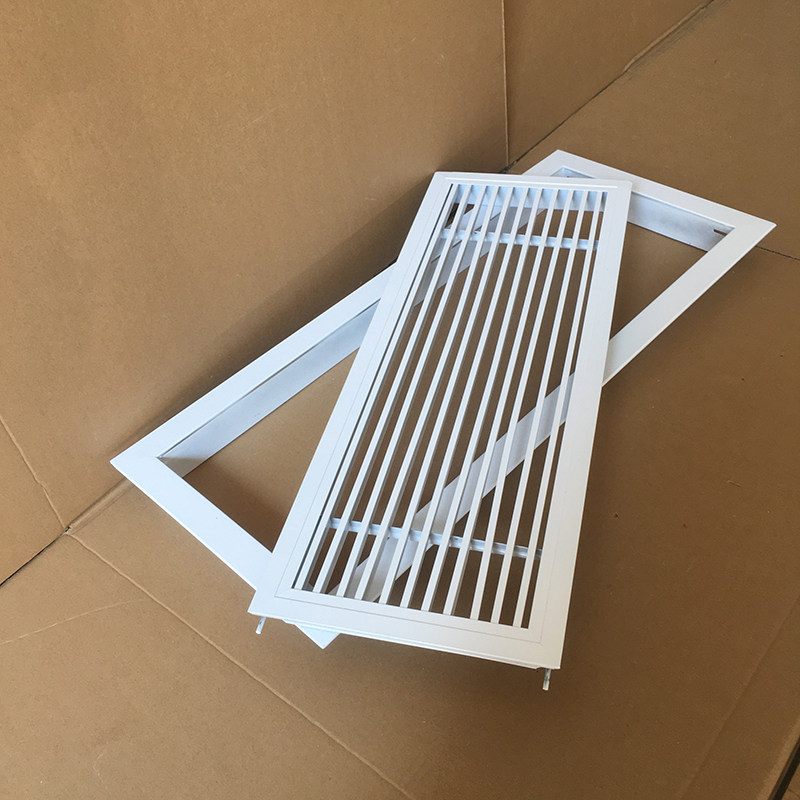 一件定制中央空调铝合金百叶窗门铰0度线条风口室内室内新风系统