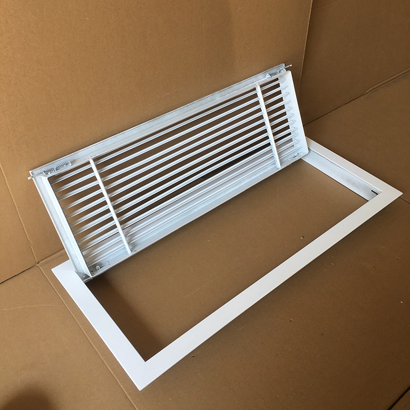 一件定制中央空调铝合金百叶窗门铰0度线条风口室内室内新风系统
