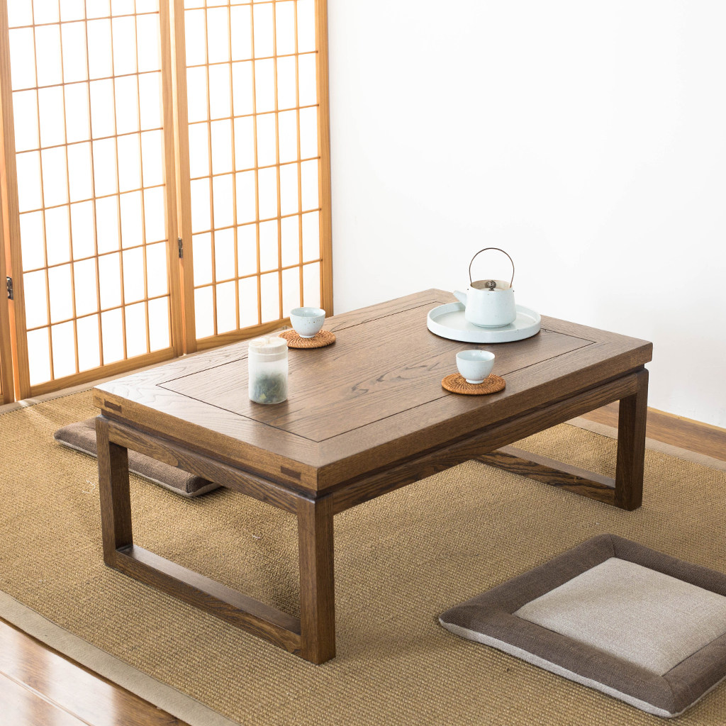 实木乐朴榆木榻榻米茶几飘窗简约炕桌日式小桌和室几桌