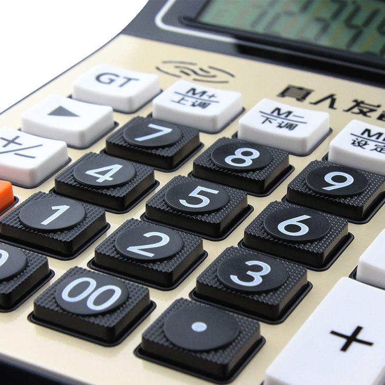 计算器包邮新万年9931语音三色12位按键计算机大屏幕计算器