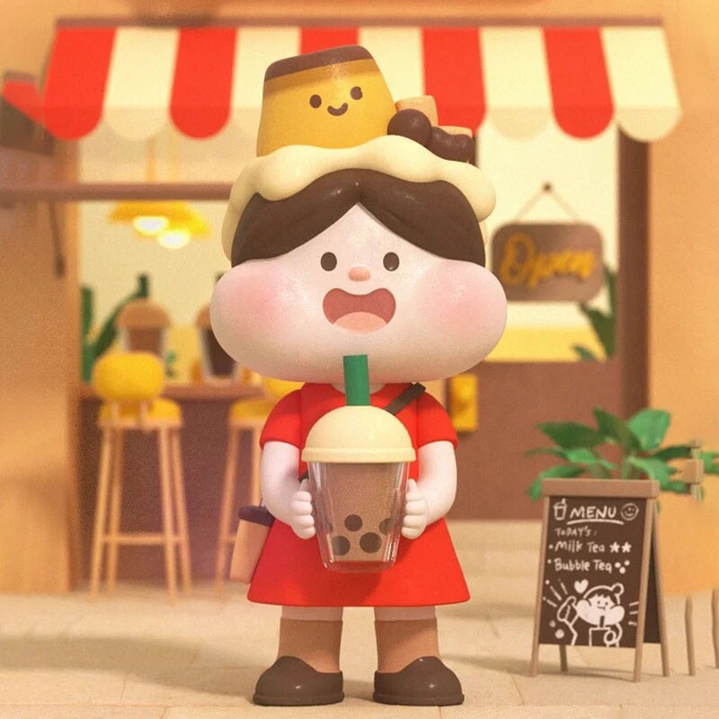 摆件meatball肉球女子图鉴系列盲盒潮玩手办佛系潮玩盲盒
